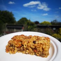 Carrot Flapjack at The Greenhouse Cafe in Felixstowe