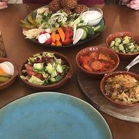 Delicious vegan dishes !! at Syrisch Eethuis Moushmoush in Arnhem