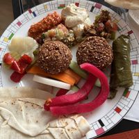 Take out. Maaltijd falafel  at Syrisch Eethuis Moushmoush in Arnhem