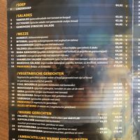 Menu  at Syrisch Eethuis Moushmoush in Arnhem