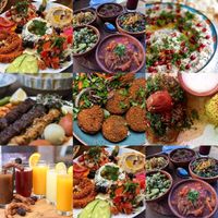 Vegan kitchen, vegan food.  at Syrisch Eethuis Moushmoush in Arnhem