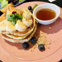 Banana pancakes at Venue in Prague