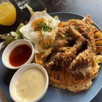 Not Chicken and Waffles  at Venue in Prague