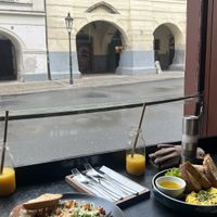 My order is on the right that you can’t really see🥲  at Venue in Prague