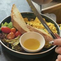 Scrambled tofu  at Venue in Prague