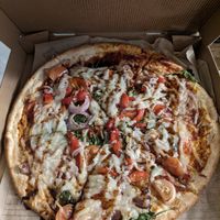 Garlic, Spinach, Basil, Red Onion, Tomatoes, Red Peppers, Oregano, Vegan Cheese, Balsamic Glaze at Mod Pizza in Baltimore