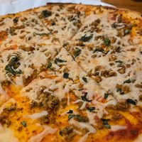 Sausage, cheese, basil on gf crust at Mod Pizza in Annapolis