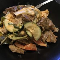 Mock beef with red Curry at Saigon Rice in Mainz