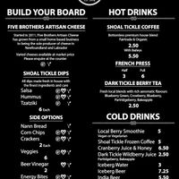 Menu 2018 at Artisan Market in Twillingate