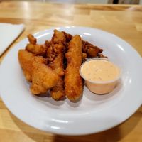 Fried pickles at Rutabagas in Lincoln