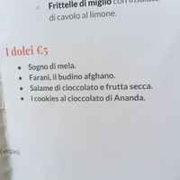 Menu at Veg Point in Tenna