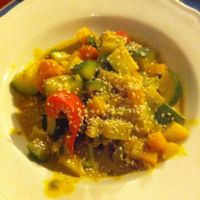 Oriental-style veggies at Veg Point in Tenna