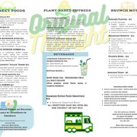 Menu as of April 2023 at Original Thought NOLA in New Orleans