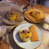 Carrot gazpacho  absolutely delicious  at Bioristoro Cristo Re in Bienno