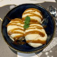 Miso caramel ice cream  at Wagamama in Basingstoke