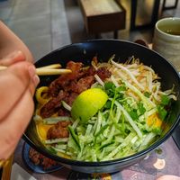 Vegan chicken noodles at Wagamama - New St in Birmingham