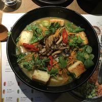 Kare burosu ramen.The tofu in it is delicious! at Wagamama - New St in Birmingham