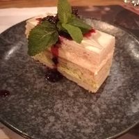 Vegan matcha and mango layer cake at Wagamama - Cabot Circus in Bristol