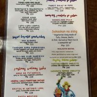 Food Menu  at Oh My Gulay in Baguio City