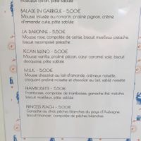 Menu as of August 2021 at Oh Faon in Marseille