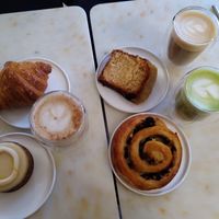 Vegan pastries and beverage at Oh Faon in Marseille