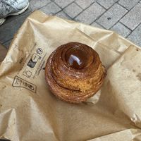 Filled with vanilla and Caramel on top 😍  at Oh Faon in Marseille