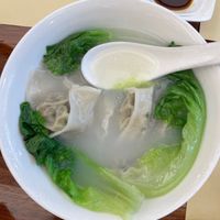 Wonton in vegetable soup. at Chi Lin Vegetarian in Kowloon