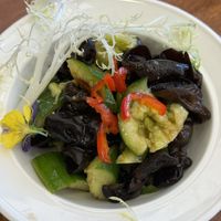 Black fungus w vinegarr  at Chi Lin Vegetarian in Kowloon
