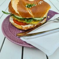 Breakfast Bagel at Café Frida in Ulm