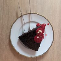 Chocolate cake at Café Frida in Ulm