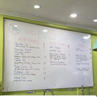 The menu board   at Livity Foods - Maybe closed in Castries City