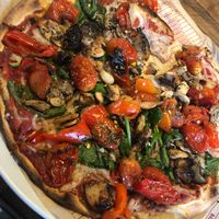 Heavy Garlic Veggie with Daiya Cheese. at Mod Pizza in Glen Mills