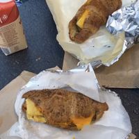 Vegan supremes! (The oatly beverage was not bought here)  at Gregory's Coffee - 8th Ave in New York City