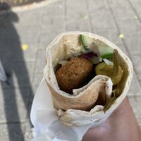 Falafel wrap  at Fal Falafel in Falmouth