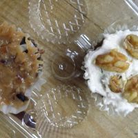 German chocolate and carrot cake cupcakes at Mo Bite Products in Euclid