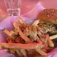 Animal style fries - yummy sauce   at House of Mexica in Reno