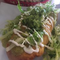 ‘Chicken’ chimichanga with guac   at House of Mexica in Reno