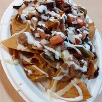 Asada nachos 😋 at House of Mexica in Reno