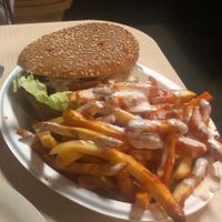 Spicy chicken with buffalo fries. Yes please!!! at House of Mexica in Reno