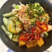 Korean tofu rice bowl  at Wagamama in Chichester