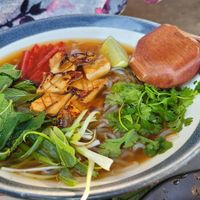 Vegan pho soup at Wagamama in Exeter
