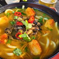 Vegan curried ramen at Wagamama in Exeter