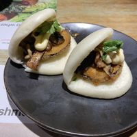 Mushroom & eggplant bao (so good!)  at Wagamama in Exeter