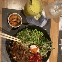 No Duck Donburi and High 5 juice  at Wagamama - City Centre in Glasgow