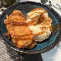 Banana katsu with vegan ice cream at Wagamama - City Centre in Glasgow