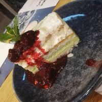 Raspberry mango cake at Wagamama - City Centre in Glasgow