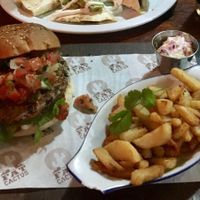 Veggie Burger at The Fat Cactus - Mowbray in Cape Town