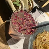Mushroom bao buns and Cherry Blossom lemonade   at Wagamama - Great Marlborough in London