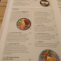 Vegan menu at Wagamama - Great Marlborough in London