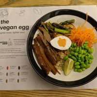 the vegan egg bowl at Wagamama - Great Marlborough in London